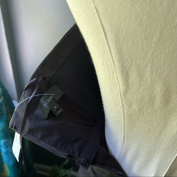 J Crew Tie Waist Black Strapless Dress Size 4 NWT - Picture 7 of 12